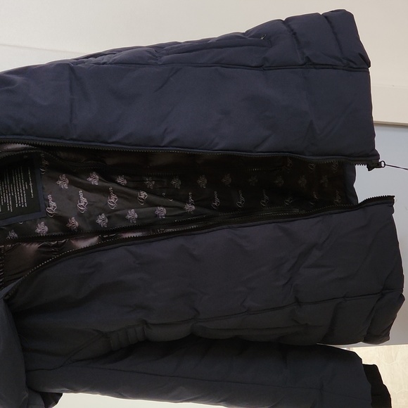 Women's Navy Blue HEAVY DUTY winter coat - Picture 8 of 10